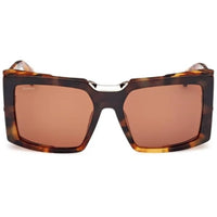 Max Mara Women's Sunglasses - Havana/Other Plastic Square Full Rim | MM0124 5556E ,
