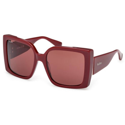 Max Mara Women's Sunglasses - Shiny Bordeaux Plastic Butterfly Frame | MM0131 5669S ,