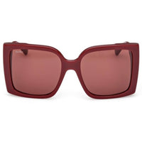 Max Mara Women's Sunglasses - Shiny Bordeaux Plastic Butterfly Frame | MM0131 5669S ,