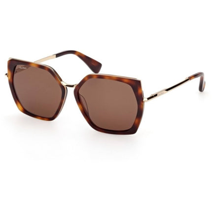 Max Mara Women's Sunglasses - Dark Havana Acetate Butterfly Full Rim | MM0136 5652E ,