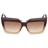Max Mara Women's Sunglasses - Dark Brown/Other Acetate Cat Eye Frame | MM0137 5650F ,