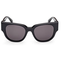 Max Mara Women's Sunglasses - Shiny Black Acetate Panthos Full Rim | MM0138 5101A ,