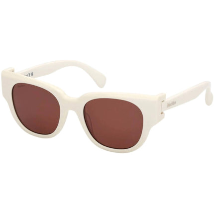 Max Mara Women's Sunglasses - White Acetate Panthos Full Rim Frame | MM0138 5121E ,