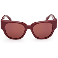Max Mara Women's Sunglasses - Shiny Bordeaux Acetate Panthos Frame | MM0138 5169S ,