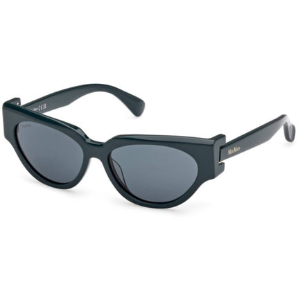 Max Mara Women's Sunglasses - Shiny Dark Green Acetate Cat Eye Frame | MM0139 5596N ,