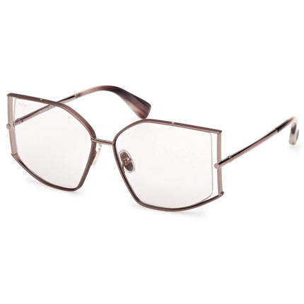 Max Mara Women's Sunglasses - Shiny Dark Bronze Metal Butterfly Frame | MM0142 5936Y ,