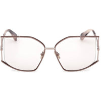 Max Mara Women's Sunglasses - Shiny Dark Bronze Metal Butterfly Frame | MM0142 5936Y ,