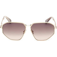 Max Mara Women's Sunglasses - Gold Metal Geometric Shape Full Rim Frame | MM0143 5932F ,