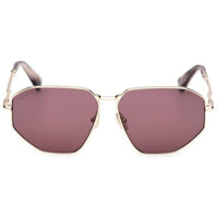 Max Mara Women's Sunglasses - Gold Metal Geometric Shape Full Rim Frame | MM0143 5932Y ,