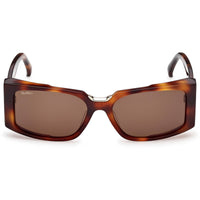 Max Mara Women's Sunglasses - Dark Havana Acetate Rectangular Frame | MM0159 5452E ,