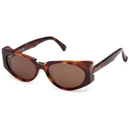 Max Mara Women's Sunglasses - Dark Havana Acetate Cat Eye Full Rim | MM0160 5452E ,