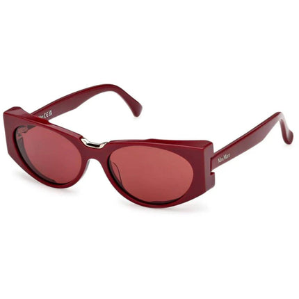 Max Mara Women's Sunglasses - Shiny Bordeaux Acetate Cat Eye Frame | MM0160 5469S ,
