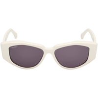 Max Mara Women's Sunglasses - White Acetate Oval Shape Full Rim Frame | MM0161 5221A ,