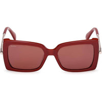 Max Mara Women's Sunglasses - Shiny Bordeaux Plastic/Metal Cat Eye | MM0166 5369S ,