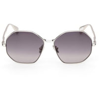 Max Mara Women's Sunglasses - Shiny Light Ruthenium Metal Full Rim | MM0168 5714B ,