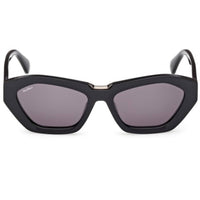 Max Mara Women's Sunglasses - Shiny Black Acetate Cat Eye Full Rim | MM0169 5401A ,