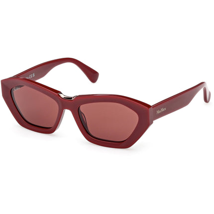 Max Mara Women's Sunglasses - Shiny Bordeaux Acetate Cat Eye Frame | MM0169 5469S ,