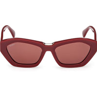 Max Mara Women's Sunglasses - Shiny Bordeaux Acetate Cat Eye Frame | MM0169 5469S ,