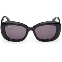 Max Mara Women's Sunglasses - Shiny Black Acetate Cat Eye Full Rim | MM0170 5301A ,