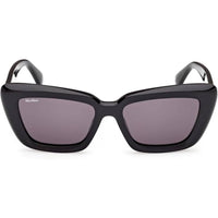 Max Mara Women's Sunglasses - Shiny Black Acetate Cat Eye Full Rim | MM0171 5401A ,