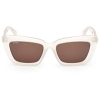 Max Mara Women's Sunglasses - Ivory Acetate Cat Eye Full Rim Frame | MM0171 5425E ,