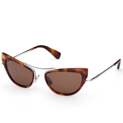 Max Mara Women's Sunglasses - Dark Havana Acetate/Metal Cat Eye Frame | MM0172 5352E ,