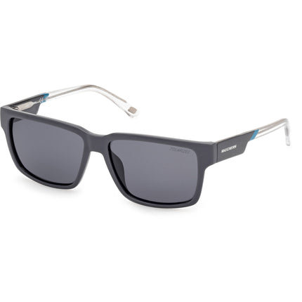 Skechers Unisex Sunglasses - Grey/Other Injected Plastic Square Frame | SE00025 5520D ,