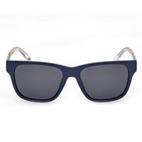 Skechers Unisex Sunglasses - Shiny Blue Injected Plastic Square Frame | SE00026 5490D ,