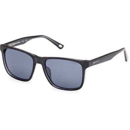 Skechers Men's Sunglasses - Shiny Black Injected Plastic Square Frame | SE00047 5401D ,