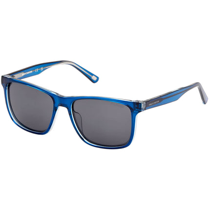 Skechers Men's Sunglasses - Shiny Blue Injected Plastic Square Frame | SE00047 5490D ,