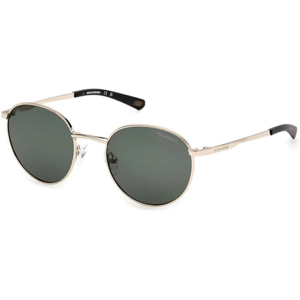 Skechers Men's Sunglasses - Gold Metal Round Shape Full Rim Frame | SE00057 5032R ,