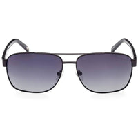 Skechers Men's Sunglasses - Shiny Black Metal Pilot Full Rim Frame | SE6160 6301D ,