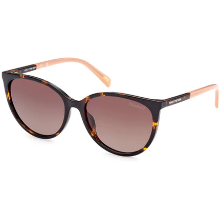 Skechers Women's Sunglasses - Dark Havana Injected Plastic Panthos | SE6169 5652H ,