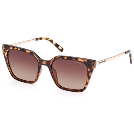 Skechers Women's Sunglasses - Havana/Other Injected Plastic Square | SE6217 5256H ,