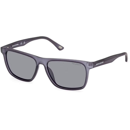 Skechers Men's Sunglasses - Light Blue/Other Plastic Rectangular Frame | SE6268 5686D ,