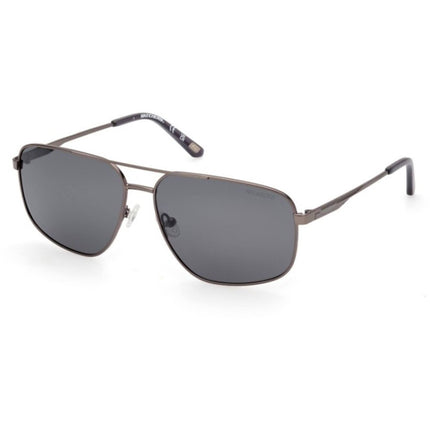 Skechers Men's Sunglasses - Shiny Gunmetal Metal Pilot Full Rim Frame | SE6271 6108D ,