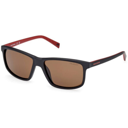 Skechers Men's Sunglasses - Matte Black Rectangular Full Rim Frame | SE6291 5702H ,