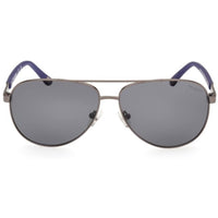 Skechers Men's Sunglasses - Matte Gunmetal Metal Aviator Full Rim Frame | SE6365 6209D ,