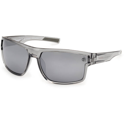 Timberland Men's Sunglasses - Grey/Other Rectangular Full Rim Frame | TB00016 6520D ,