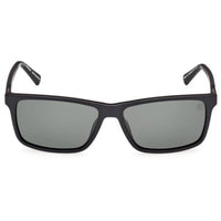 Timberland Men's Sunglasses - Shiny Black Rectangular Full Rim Frame | TB00019 5801R ,