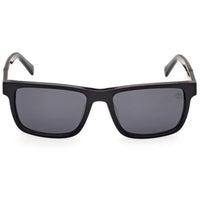 Timberland Men's Sunglasses - Shiny Black Acetate Rectangular Frame | TB00020 5501D ,