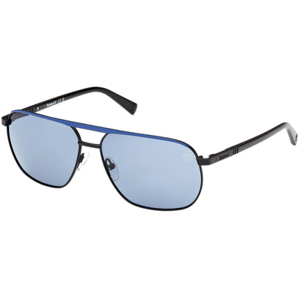 Timberland Men's Sunglasses - Matte Black Metal Pilot Full Rim Frame | TB00027 6002D ,