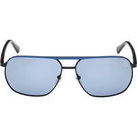 Timberland Men's Sunglasses - Matte Black Metal Pilot Full Rim Frame | TB00027 6002D ,