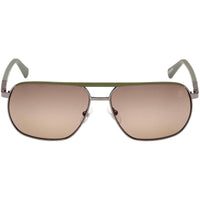 Timberland Men's Sunglasses - Shiny Dark Ruthenium Metal Pilot Frame | TB00027 6006H ,