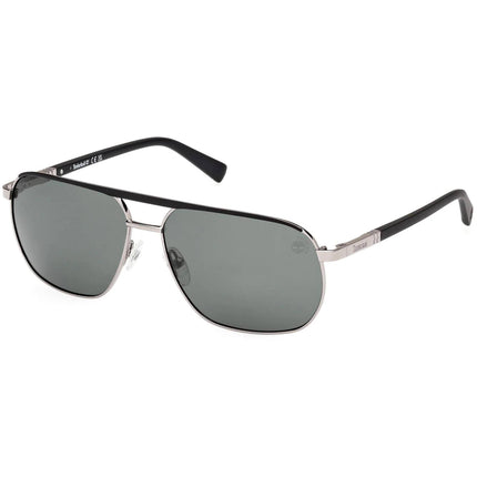 Timberland Men's Sunglasses - Shiny Gunmetal Metal Pilot Full Rim | TB00027 6008R ,