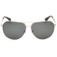 Timberland Men's Sunglasses - Gold Metal Navigator Full Rim Frame | TB00029 6532R ,