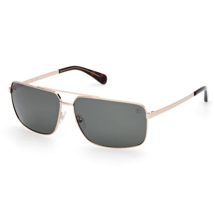 Timberland Men's Sunglasses - Gold Metal Pilot Shape Full Rim Frame | TB00030 6632R ,