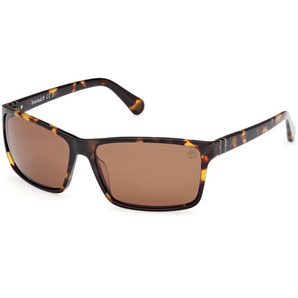 Timberland Men's Sunglasses - Dark Havana Acetate Rectangular Frame | TB00032 6452H ,