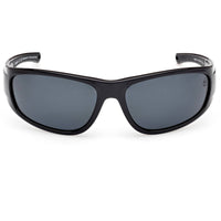 Timberland Men's Sunglasses - Shiny Black Wraparound Full Rim Frame | TB00033 6601D ,