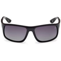 Timberland Men's Sunglasses - Shiny Black Acetate Rectangular Frame | TB00034 6201D ,